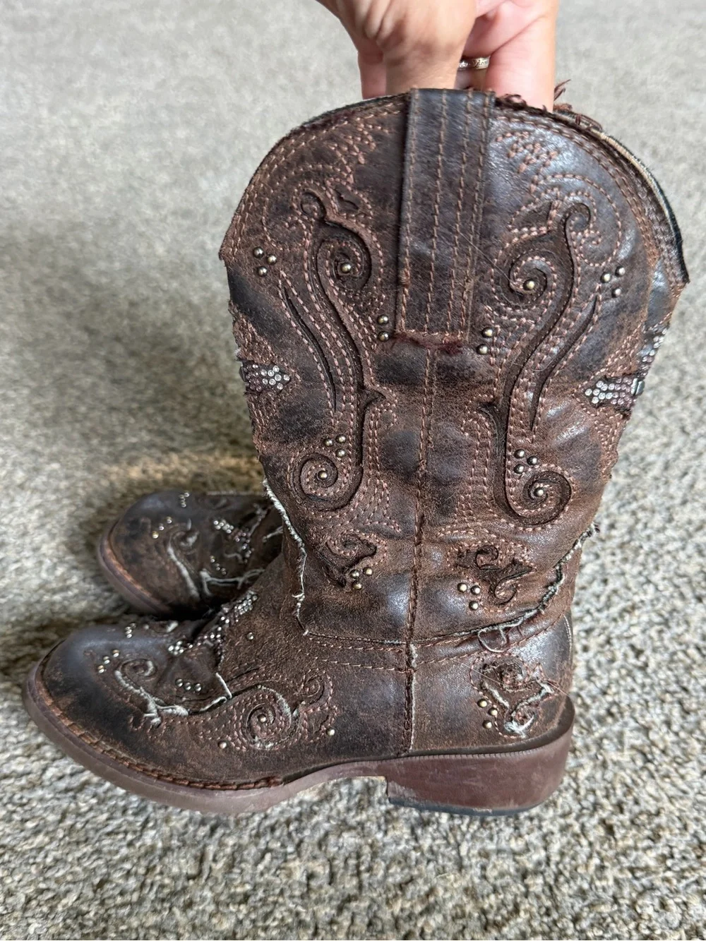 Girls Roper Cowgirl Boots